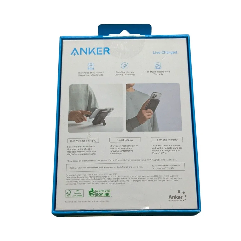 Qq6Uc Anker MagGo Magnetic UltraFast 15W Wireless Battery 10,000 mAh Defect⬇️⬇️
